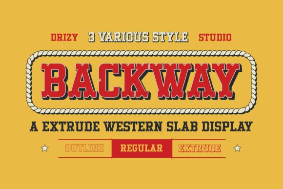 Backway: A Bold and Versatile Slab Serif Font