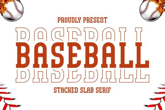 Baseball Stacked: A Bold Slab Serif for Editorial Design