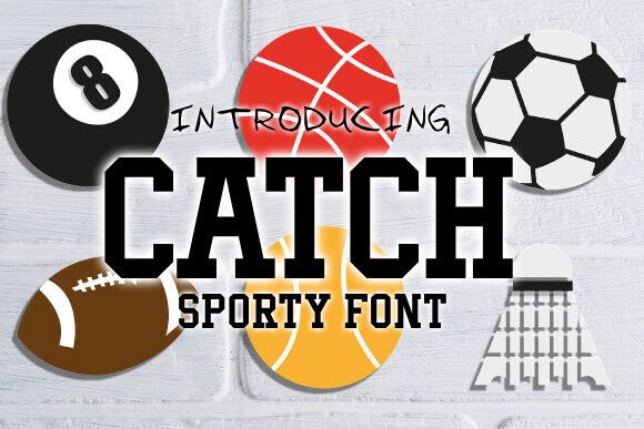 Catch: The Stylish Athletic Font for Crafters and Designers