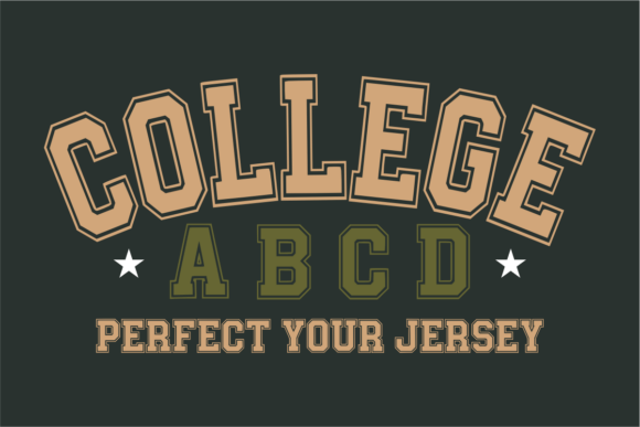College Abcd: A Bold Slab Serif for Athletic Branding
