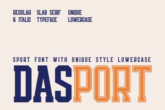 Dasport: A Bold and Authentic Slab Serif Font for Modern Branding