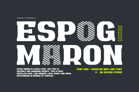 Discover the Bold Charm of Espog Maron Font