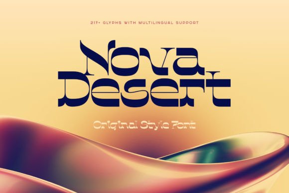 Discover the Elegance of Nova Desert: A Serif Font for Editorial Design