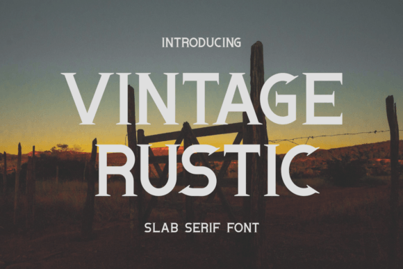 Discover Vintage Rustic: A Versatile Slab Serif Font for Creative Campaigns