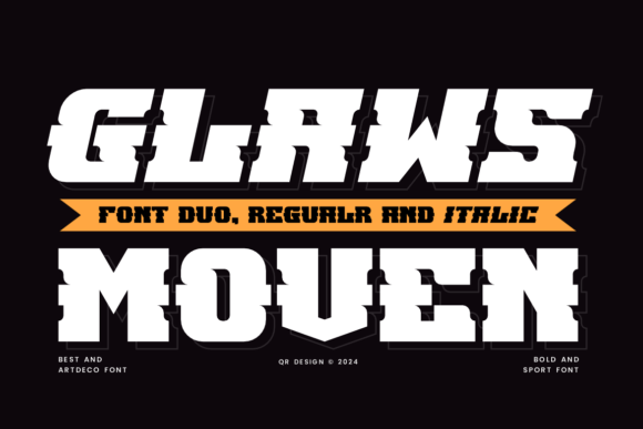 Enhance Your Brand with Glaws Moven: A Bold, Sporty Font