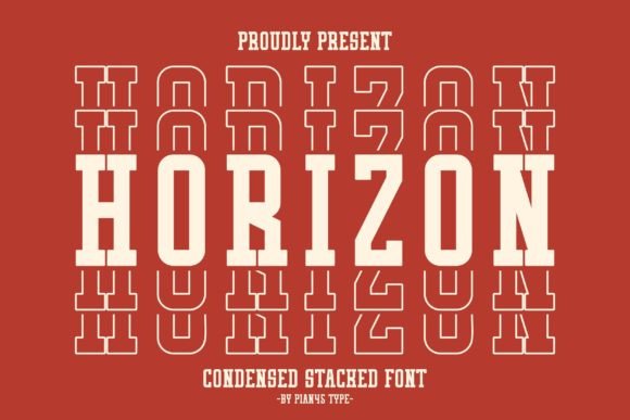 Horizon Stacked: A Bold and Elegant Slab Serif Font for Modern Web Design