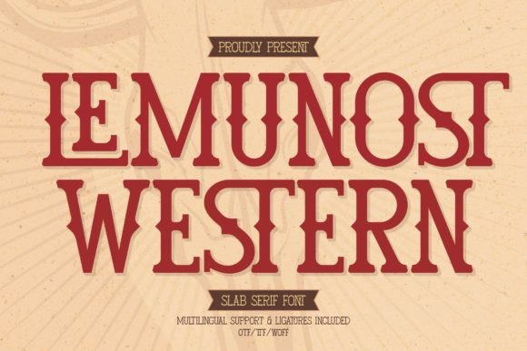 Lemunost Western: A Bold and Rugged Font for Memorable Branding