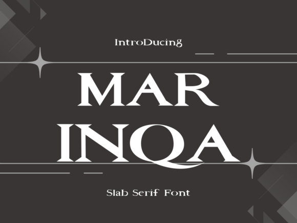Marinqa: A Unique Slab Serif Font for Craft and Design
