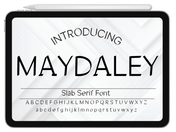 Maydaley: A Sweet and Friendly Slab Serif Font