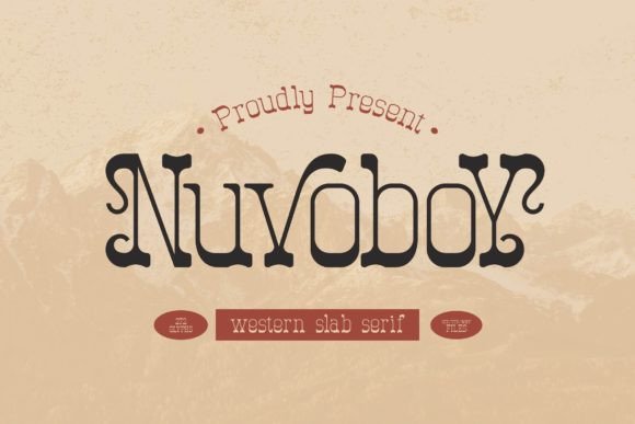 Nuvoboy: A Bold and Sturdy Slab Serif Font for Editorial Design