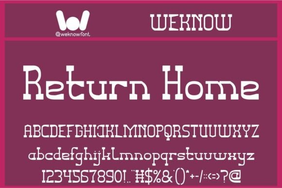 Return Home: A Charming Slab Serif Font for Marketers