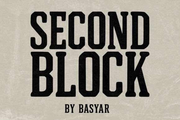 Second Block: A Bold Slab Serif for Creative Makers