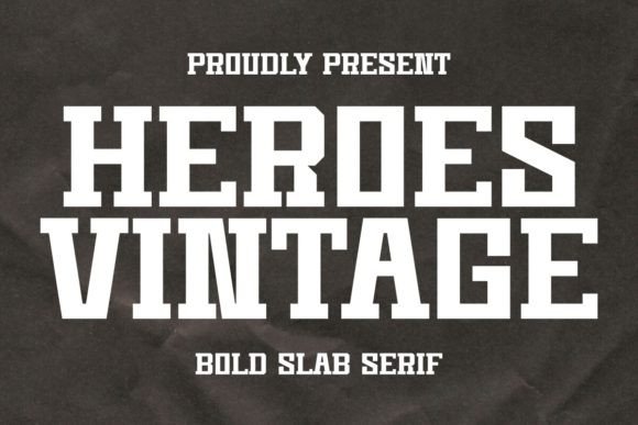 Transform Your Brand with Heroes Vintage Font