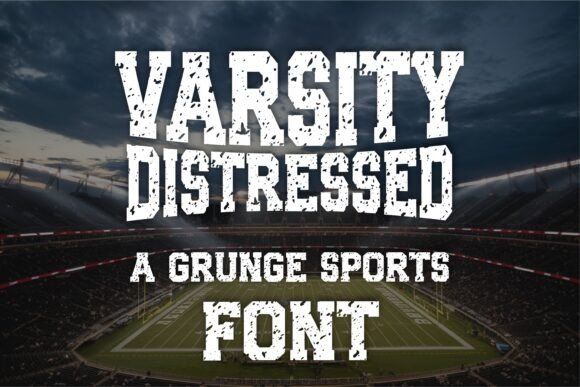 Varsity Distressed: A Bold Slab Serif for Editorial Design