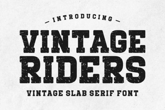 Vintage Riders: A Bold Slab Serif for Modern Web Design